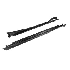 SOOQOO BMW X3 G45 carbon fibre side skirt - front three-quarter view
