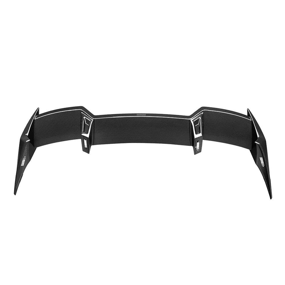 SOOQOO BMW X3 G45 carbon fibre spoiler - detail shot of mounting points