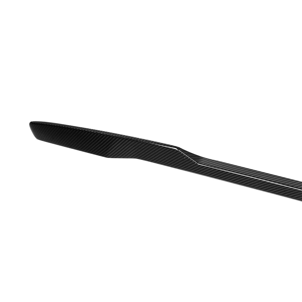 SOOQOO BMW X3 G45 carbon fibre spoiler - rear three-quarter view