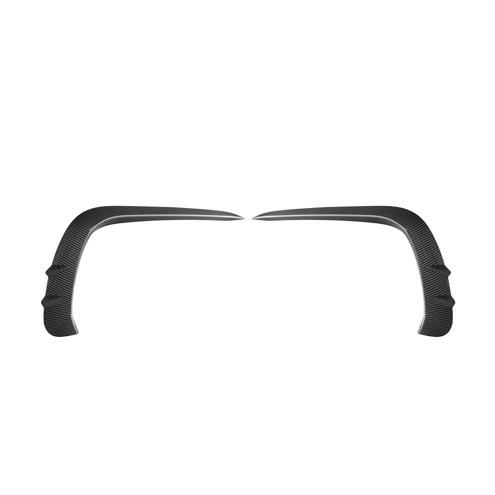 SOOQOO Mercedes-Benz CLE 53  carbon fibre front bumper trim - close-up of carbon fibre weave detail
