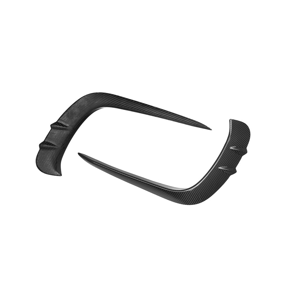 SOOQOO Mercedes-Benz CLE 53  carbon fibre front bumper trim - side profile view