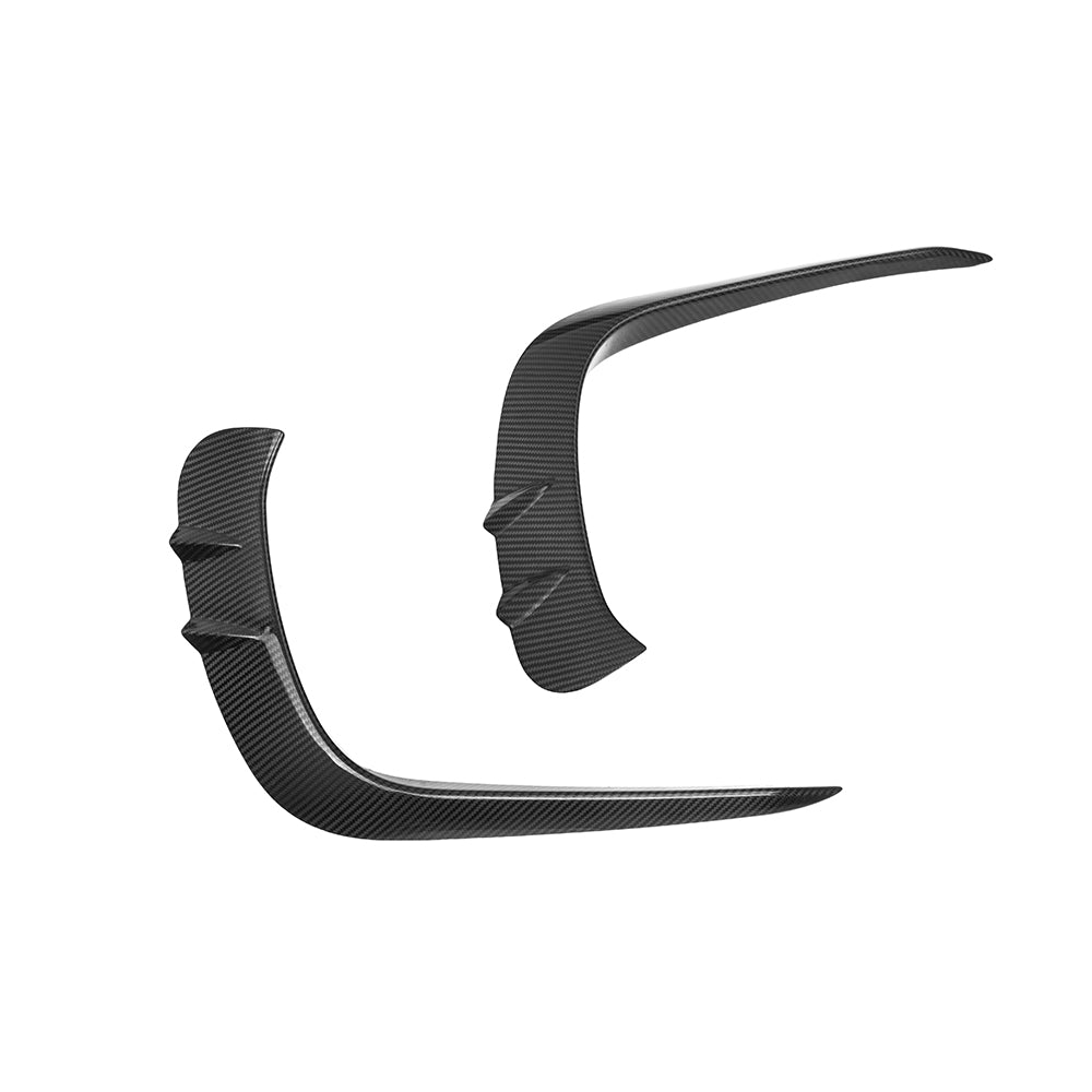 SOOQOO Mercedes-Benz CLE 53  carbon fibre front bumper trim - detail shot of mounting points