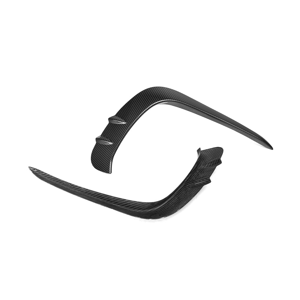 SOOQOO Mercedes-Benz CLE 53  carbon fibre front bumper trim - front three-quarter view