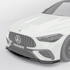 SOOQOO Mercedes-Benz CLE 53  carbon fibre front splitter - rear three-quarter view