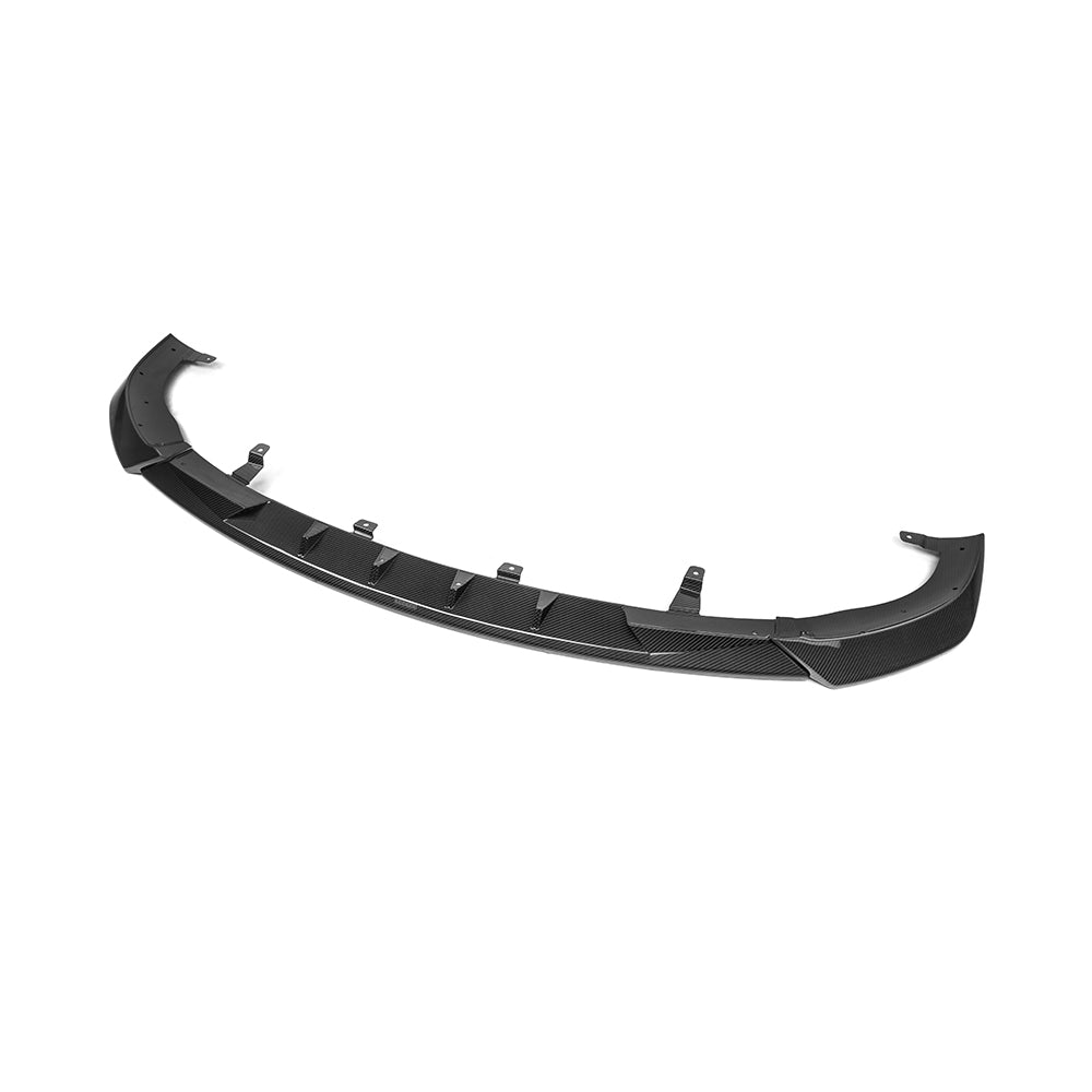 SOOQOO Mercedes-Benz CLE 53  carbon fibre front splitter - detail shot of mounting points