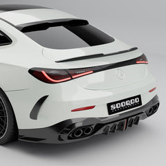 SOOQOO Mercedes-Benz CLE 53  carbon fibre rear diffuser - front three-quarter view