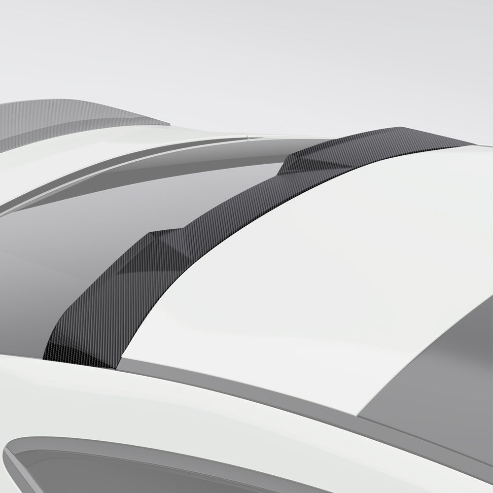 SOOQOO Mercedes-Benz   carbon fibre spoiler - rear three-quarter view