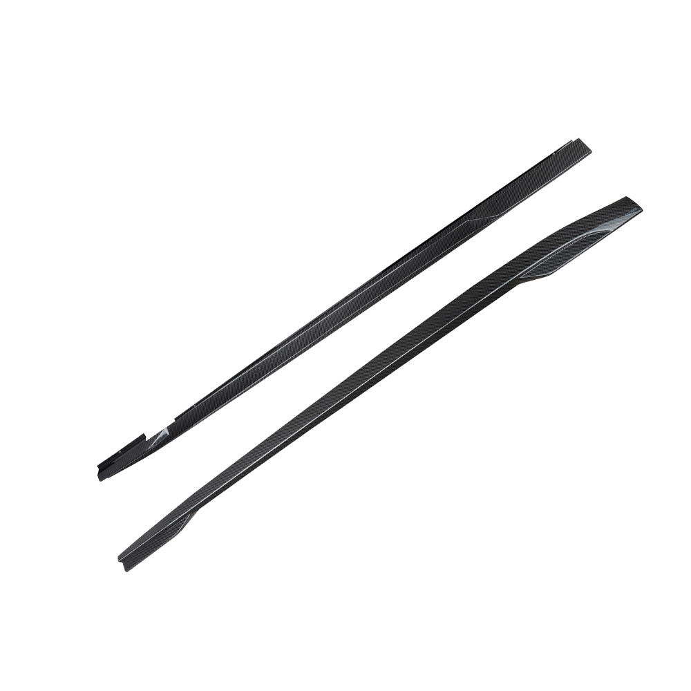 SOOQOO Mercedes-Benz CLE 53  carbon fibre side skirt - front three-quarter view