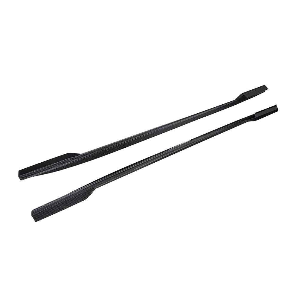 SOOQOO Mercedes-Benz CLE 53  carbon fibre side skirt - detail shot of mounting points