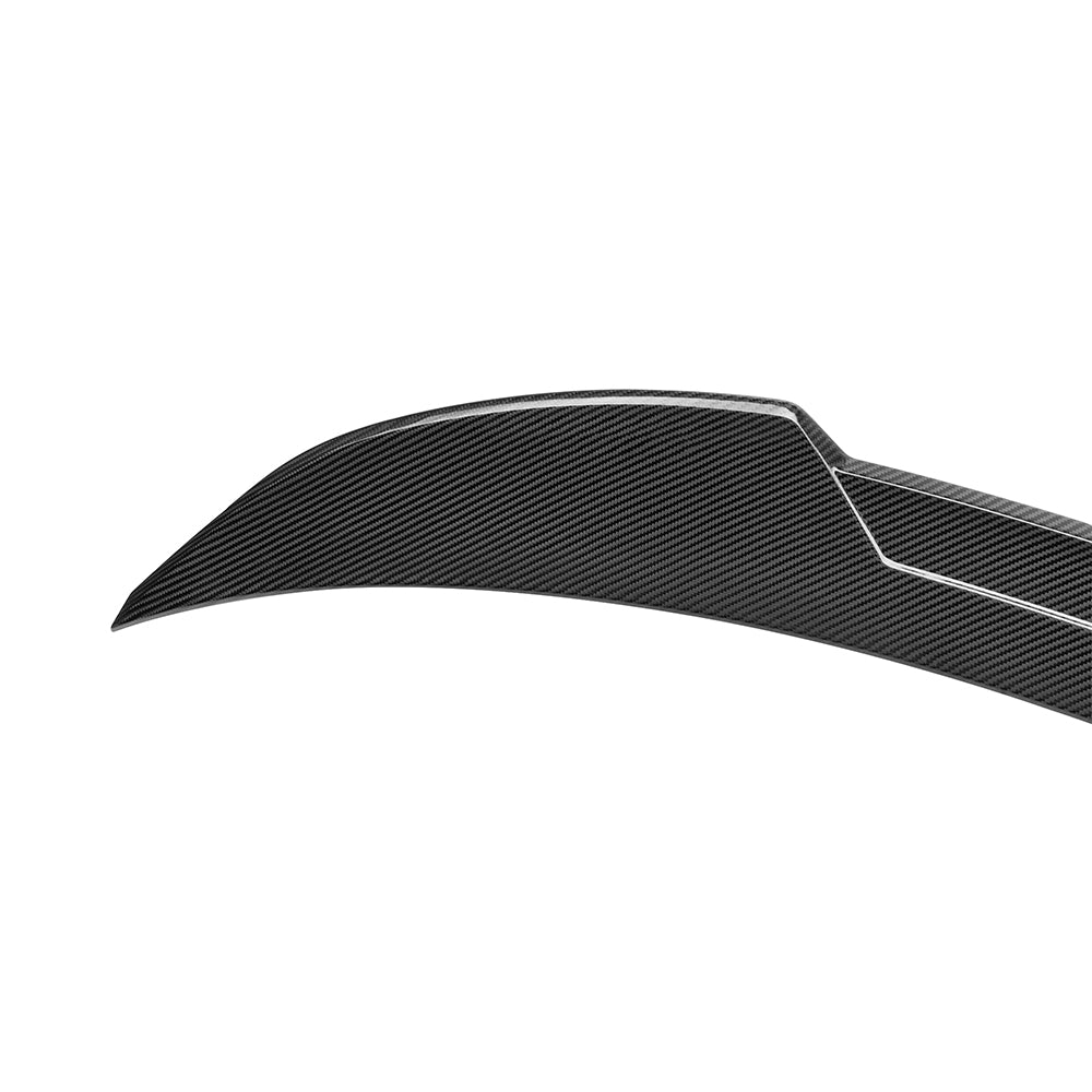 SOOQOO Mercedes-Benz   carbon fibre spoiler - installation fitment view
