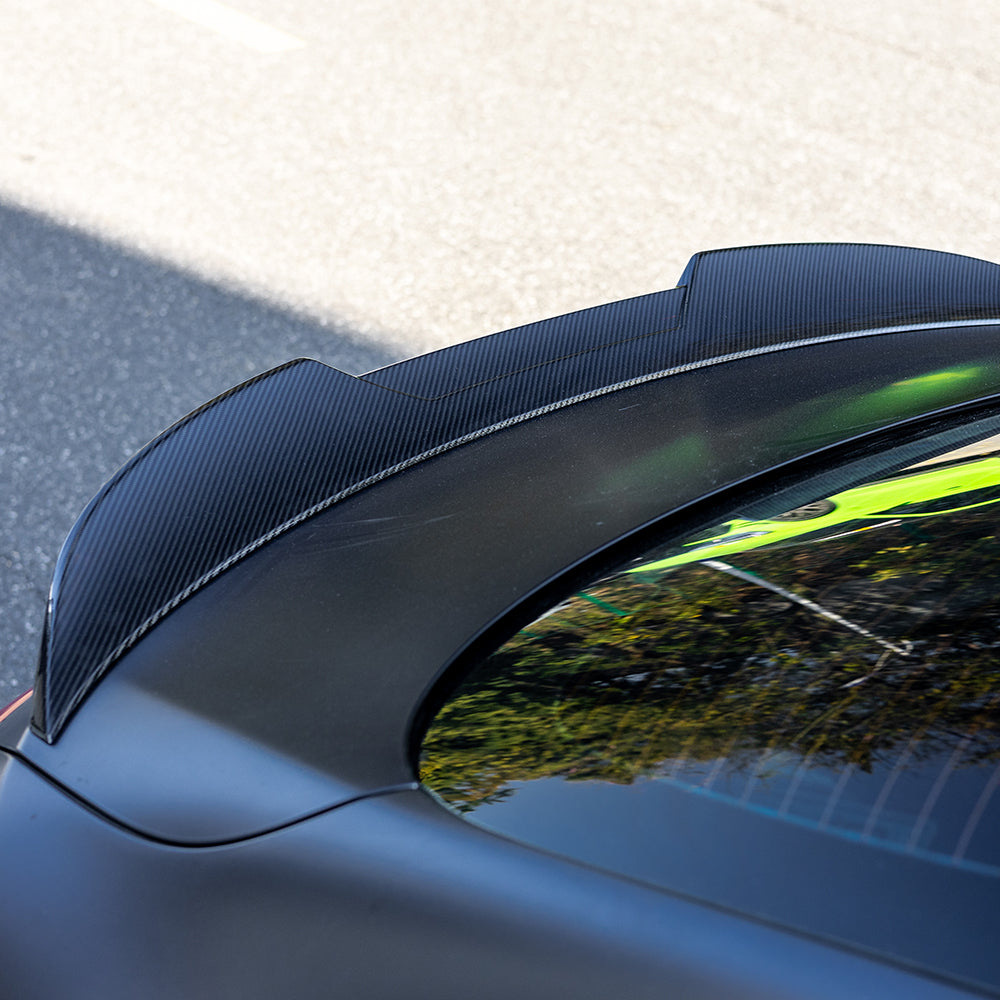 SOOQOO Mercedes-Benz   carbon fibre spoiler - side profile view