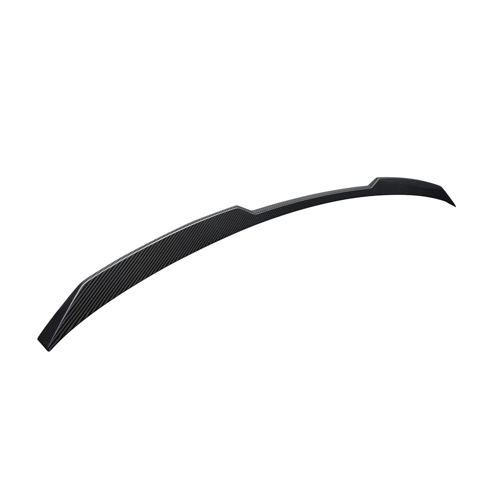 SOOQOO BMW M5 G99 carbon fibre spoiler - installation fitment view