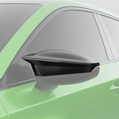 SOOQOO Audi RS3  carbon fibre mirror cap - close-up of carbon fibre weave detail