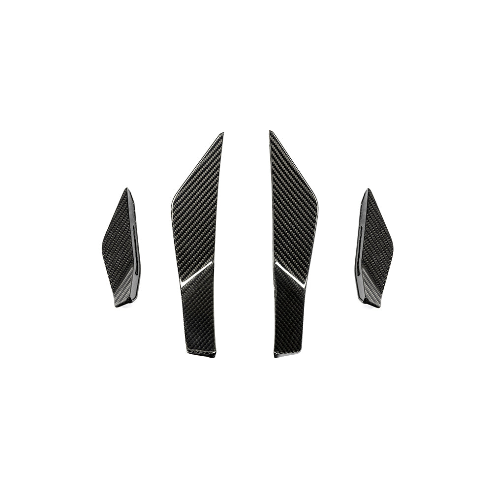SOOQOO Audi RS3  carbon fibre canard - front three-quarter view