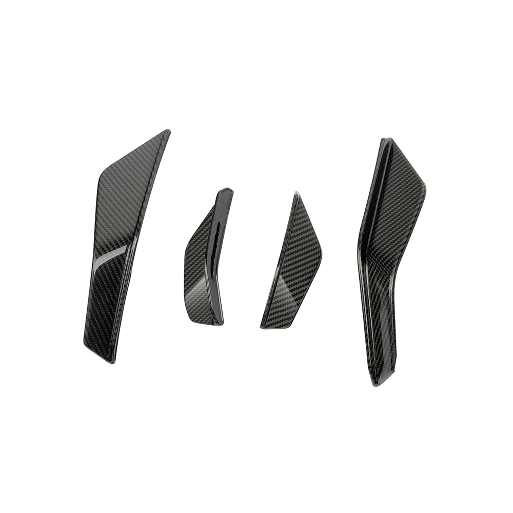 SOOQOO Audi RS3  carbon fibre canard - front three-quarter view