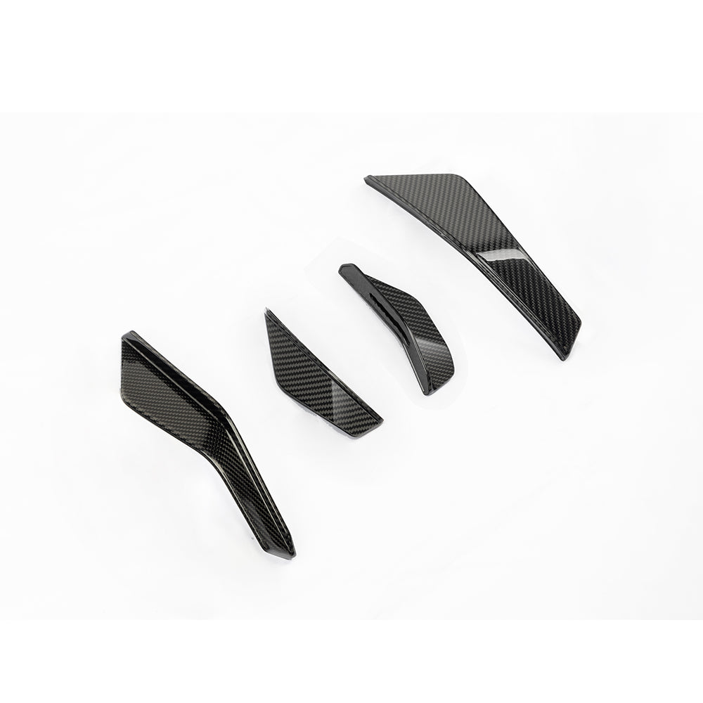 SOOQOO Audi RS3  carbon fibre canard - detail shot of mounting points