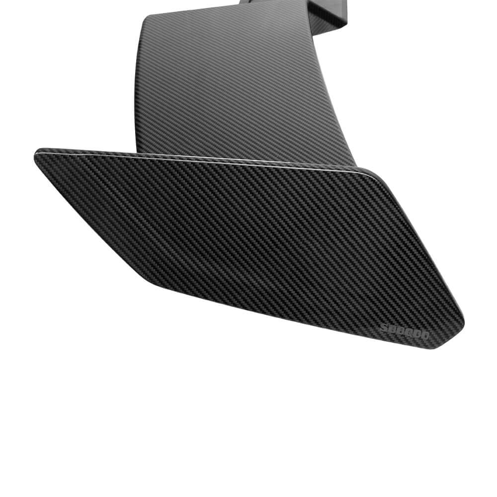 SOOQOO Audi RS3  carbon fibre spoiler - side profile view