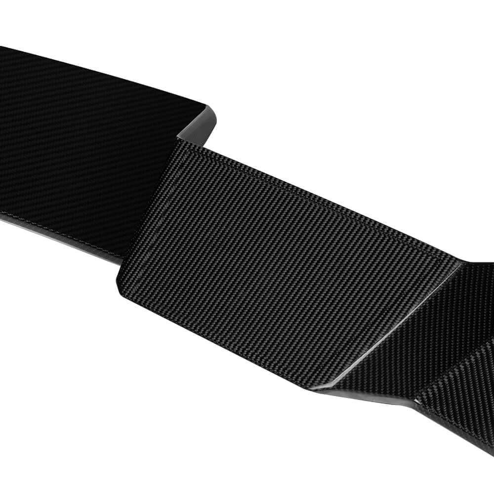 SOOQOO Audi RS3  carbon fibre spoiler - detail shot of mounting points