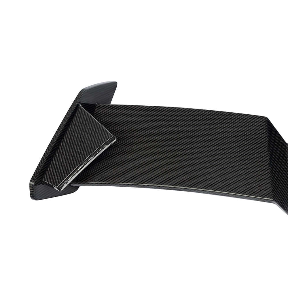 SOOQOO Audi RS3  carbon fibre spoiler - installation fitment view