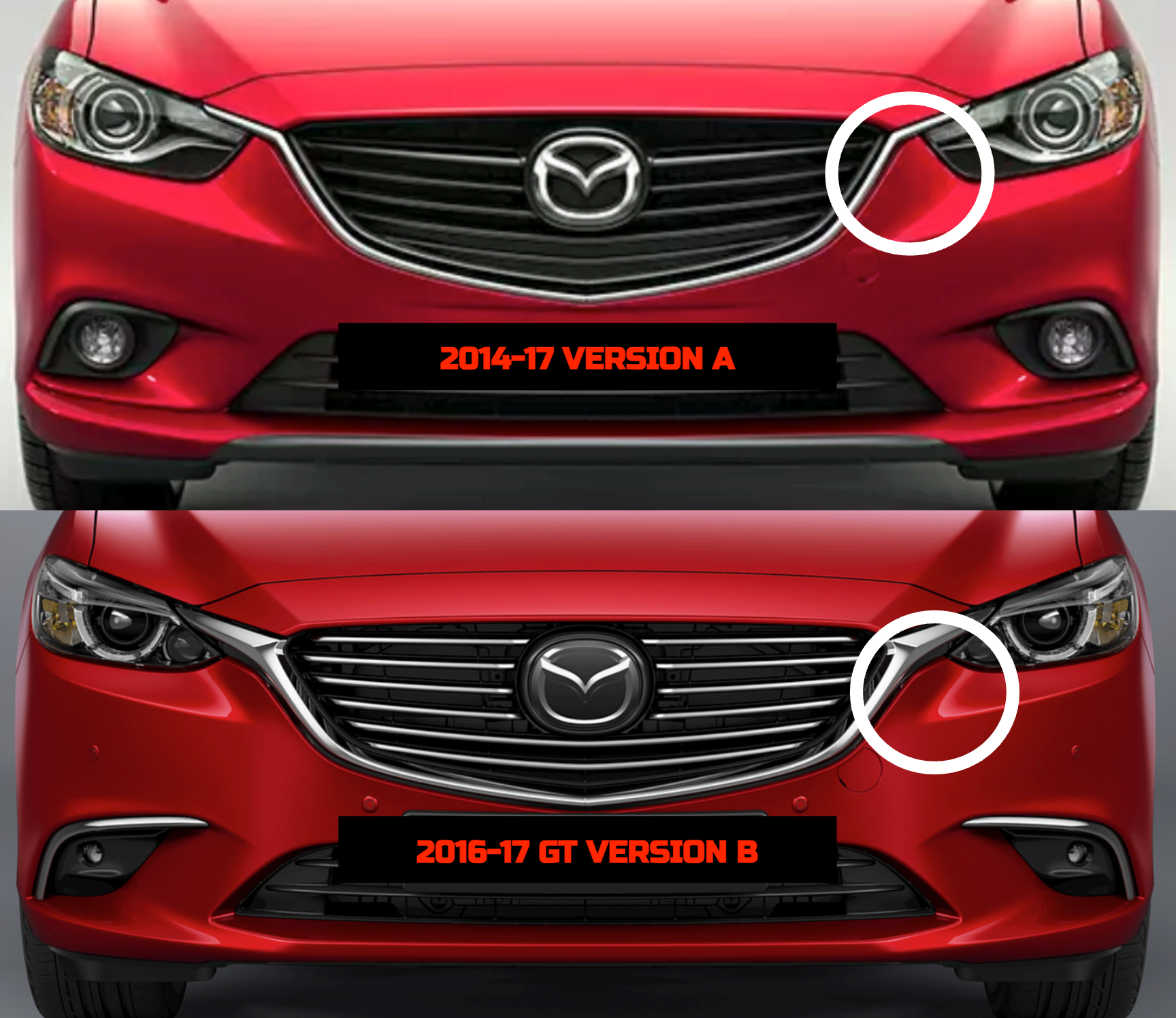 Robot Mazda 6 Front Bumper & Front Lip Splitter  2014-2017 FRP Carbon Fiber