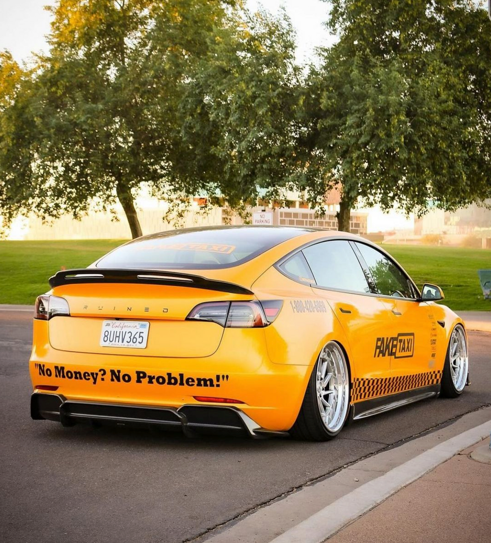 New Release!! CMST Tesla Model 3 Carbon Fiber Rear Spoiler Ver.4