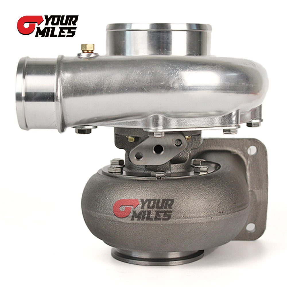 Yourmiles T72 Billet Wheel Turbocharger T4 0.68/0.81/0.96 Ptrim Turbine+Flange Clamp
