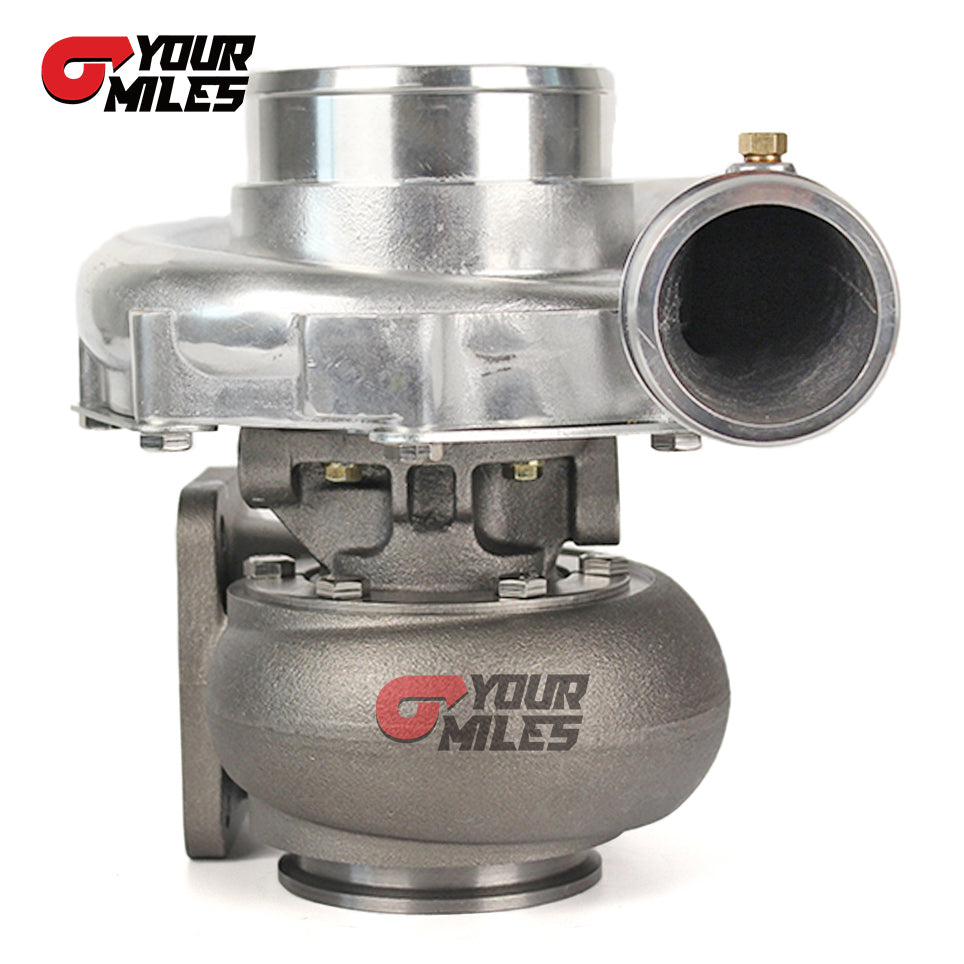 Yourmiles T72 Billet Wheel Turbocharger T4 0.68/0.81/0.96 Ptrim Turbine+Flange Clamp