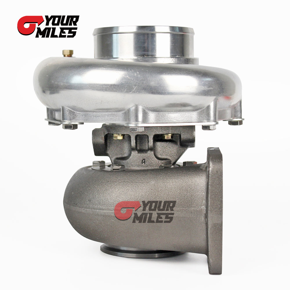 Yourmiles T72 Billet Wheel Turbocharger T4 0.68/0.81/0.96 Ptrim Turbine+Flange Clamp
