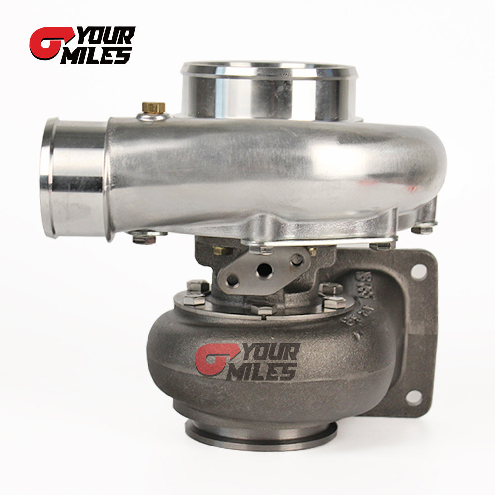Yourmiles T72 Cast Compressor Wheel Turbocharger T4 0.68/0.81/0.96 Ptrim Turbine+Flange Clamp