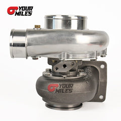 Yourmiles T72 Cast Compressor Wheel Turbocharger T4 0.68/0.81/0.96 Ptrim Turbine+Flange Clamp