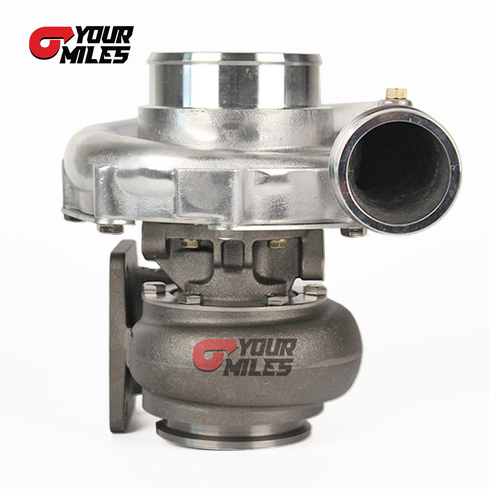 Yourmiles T72 Cast Compressor Wheel Turbocharger T4 0.68/0.81/0.96 Ptrim Turbine+Flange Clamp
