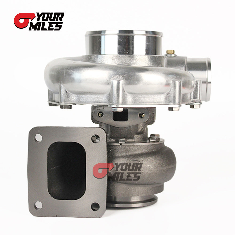 Yourmiles T72 Cast Compressor Wheel Turbocharger T4 0.68/0.81/0.96 Ptrim Turbine+Flange Clamp