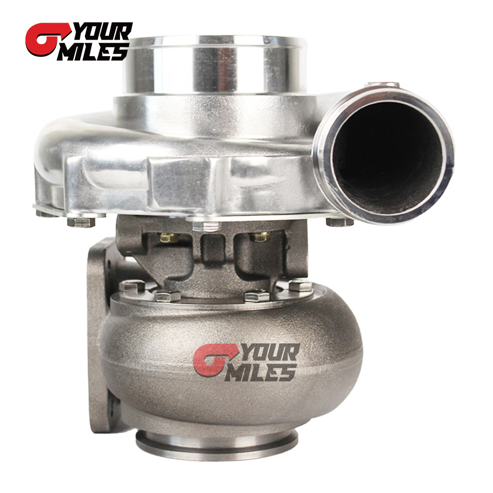 Yourmiles T76 Billet Compressor Wheel Turbocharger T4 0.68/0.81/0.96 Ptrim Turbine+Flange Clamp