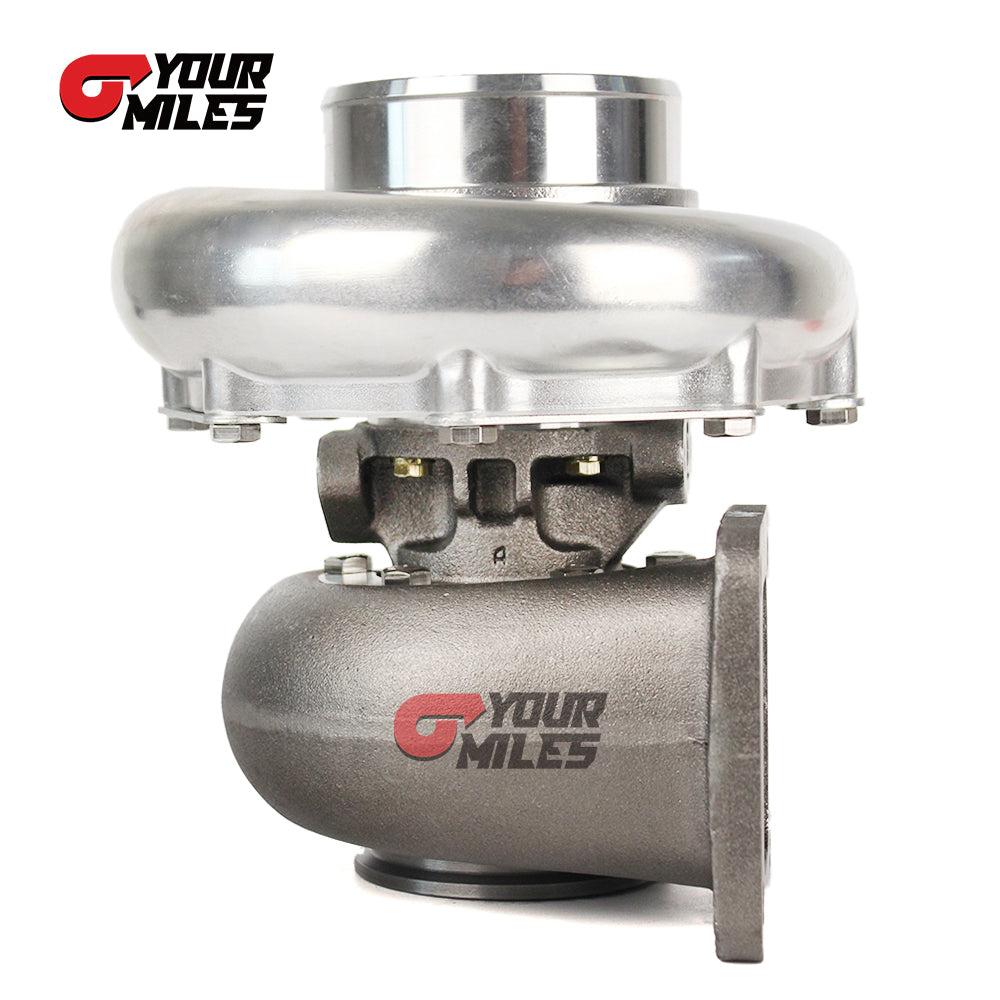 Yourmiles T76 Billet Compressor Wheel Turbocharger T4 0.68/0.81/0.96 Ptrim Turbine+Flange Clamp