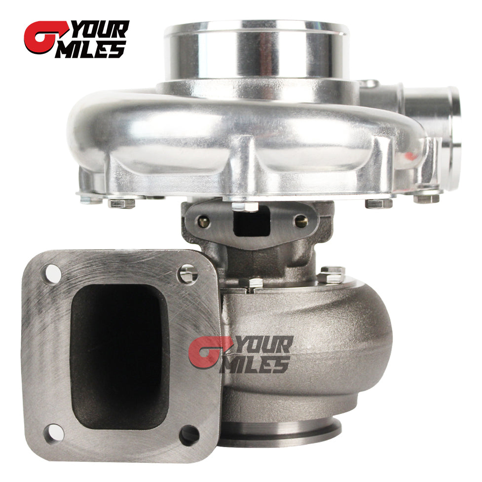 Yourmiles T76 Billet Compressor Wheel Turbocharger T4 0.68/0.81/0.96 Ptrim Turbine+Flange Clamp