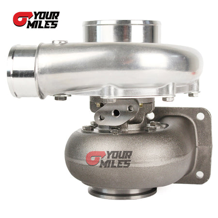 Yourmiles T76 BCW Dual Ball Bearing Turbocharger T4 0.68/0.81/0.96 Q-trim Turbine+Flange Clamp