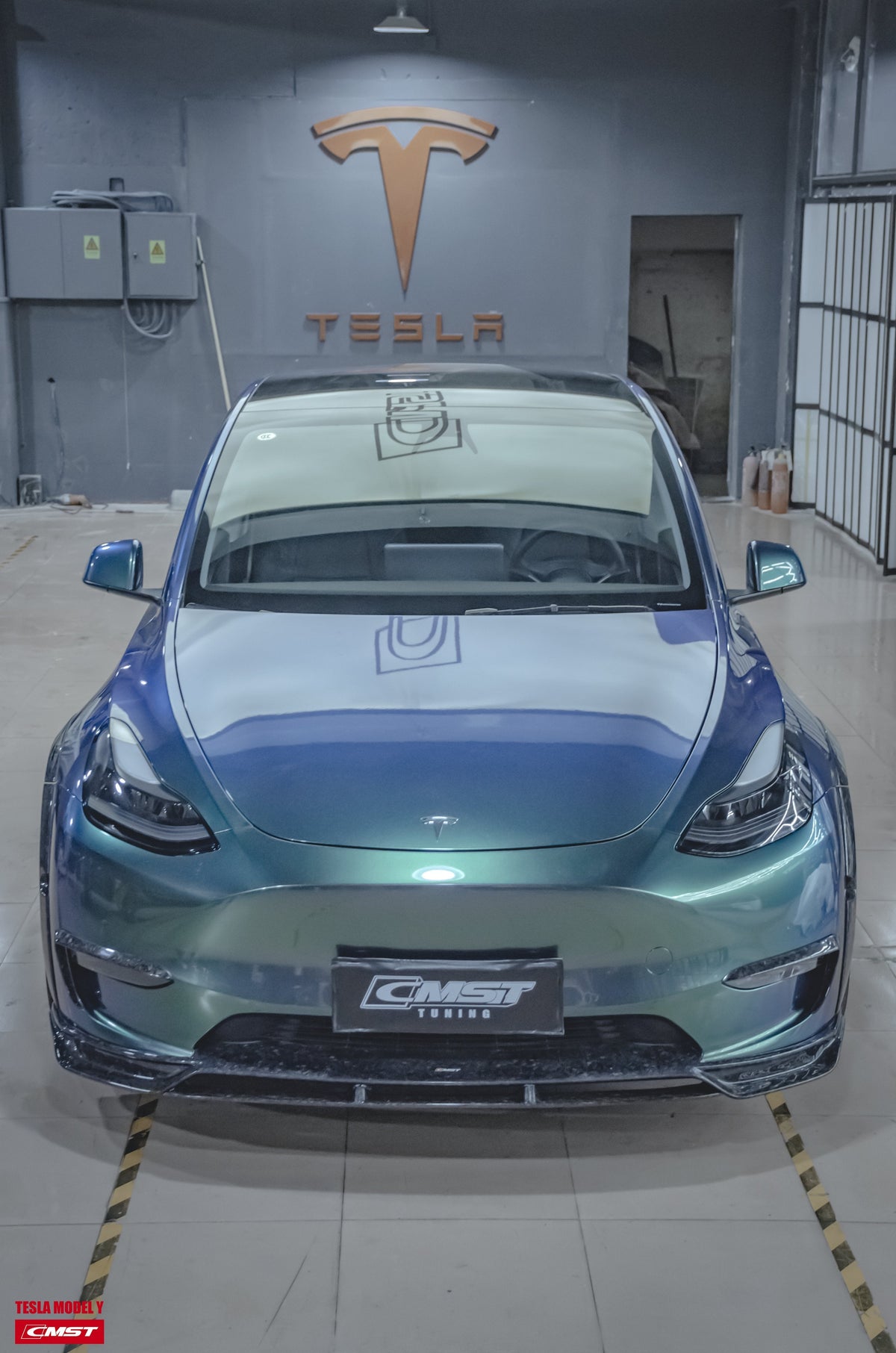 CMST Carbon Fiber Front Lip Ver.2 for Tesla Model Y