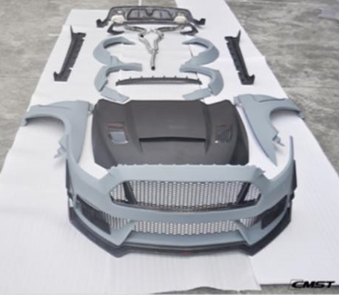 CMST Carbon Fiber Side Skirts for Ford Mustang S550.1 2015- 2017