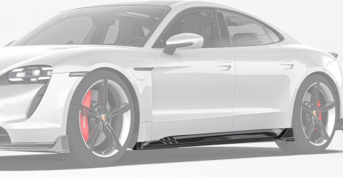 Paktechz Porsche Taycan (2019-2024) Carbon Fiber Body Kit - Side Skirts