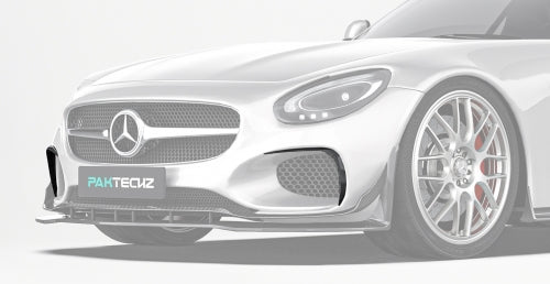 Paktechz Mercedes-Benz AMG GT/GTS C190 Ver.1 Carbon Fiber Body Kit - Front Canards
