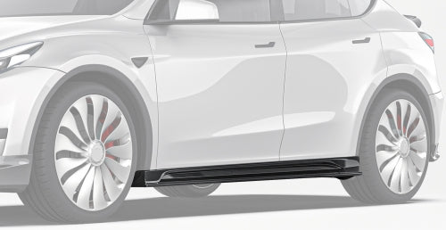 Paktechz Tesla Model Y Carbon Fiber Body Kit - Side Skirts