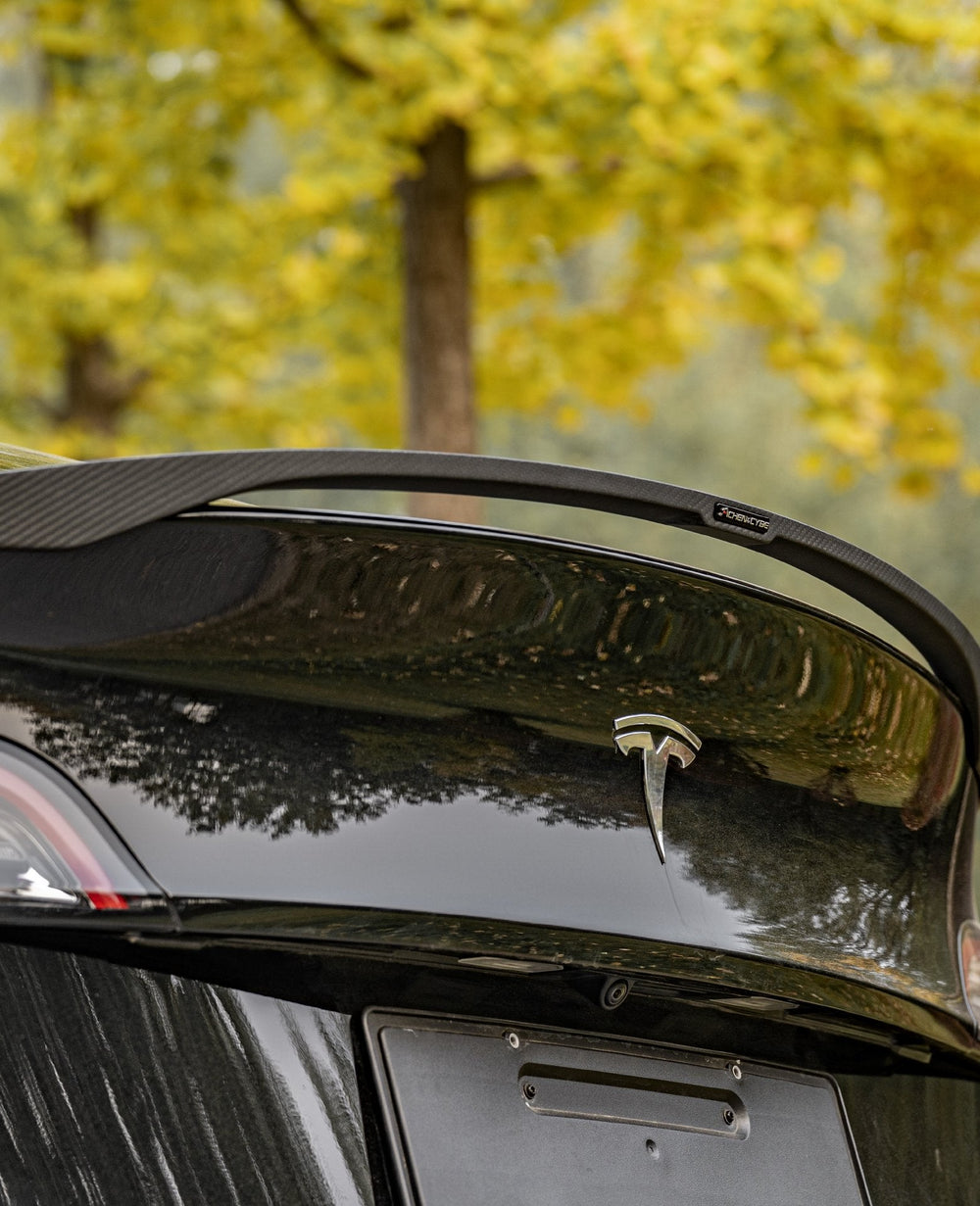AchenCybe Rear Spoiler - VARI Carbon Fiber - Tesla Model Y