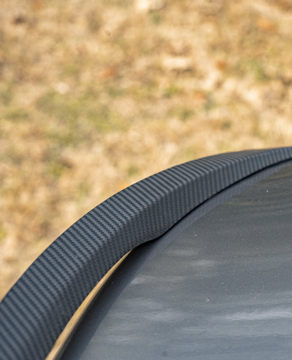 AchenCybe Rear Spoiler - VARI Carbon Fiber - Tesla Model Y - Alternate View