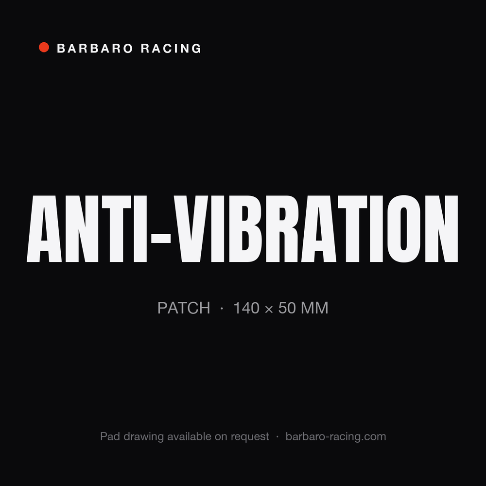 Barbaro Racing anti-vibration patch 140 x 50 mm