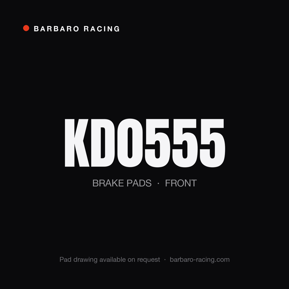 Barbaro Racing KD0555 front brake pads
