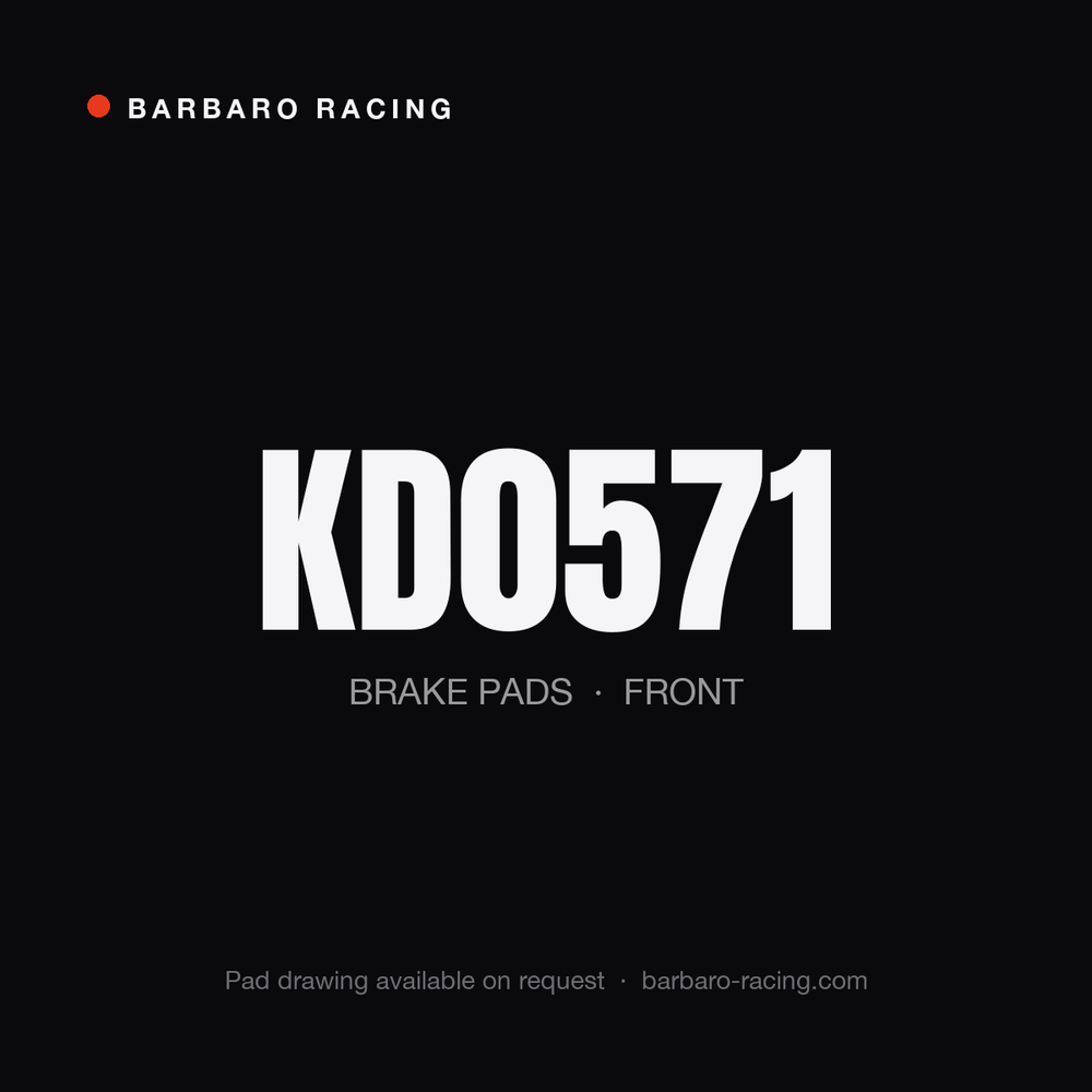 Barbaro Racing KD0571 front brake pads