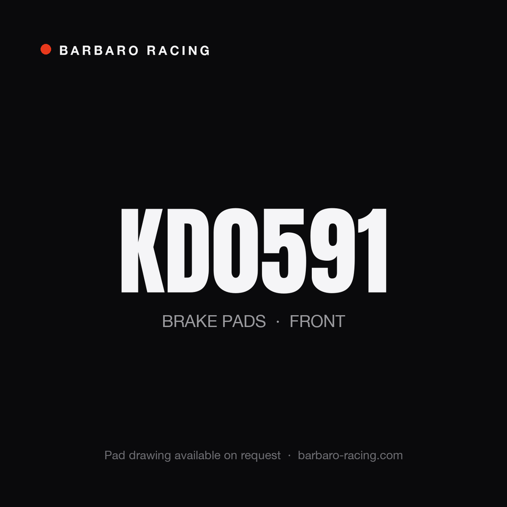 Barbaro Racing KD0591 front brake pads