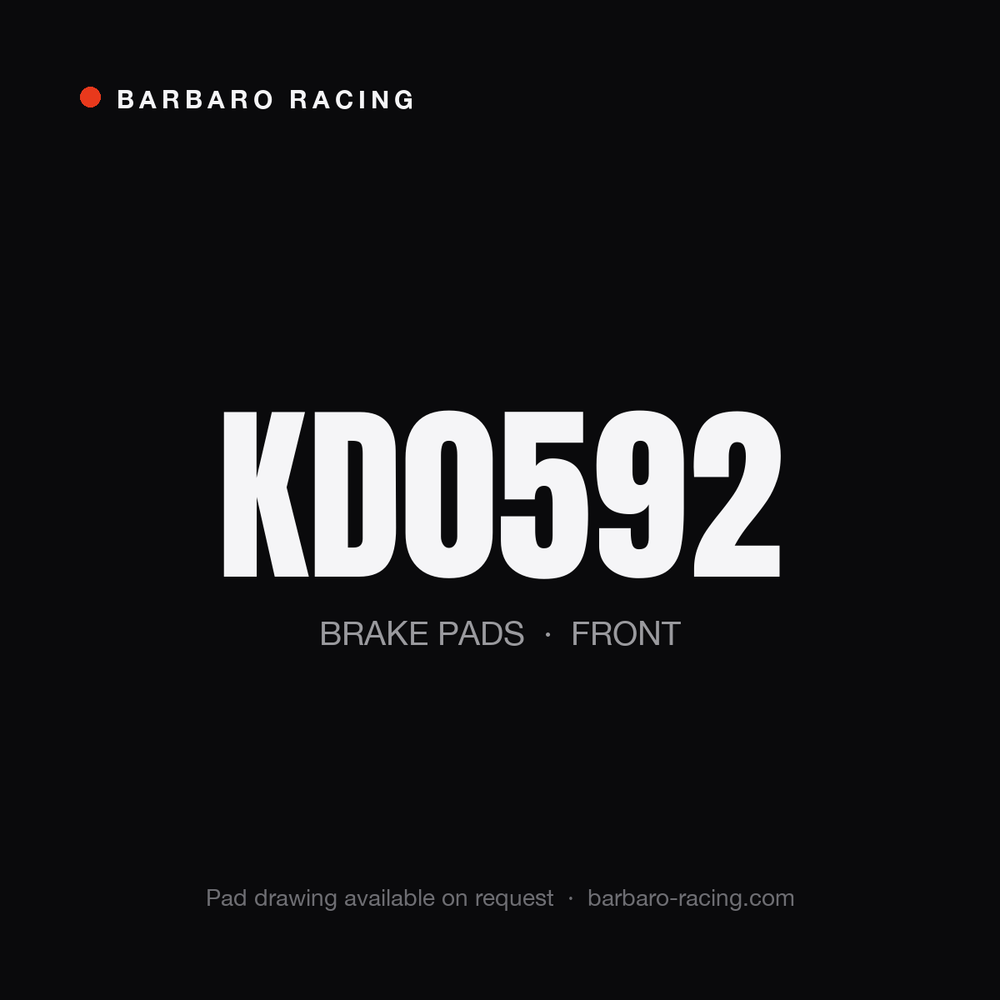 Barbaro Racing KD0592 front brake pads