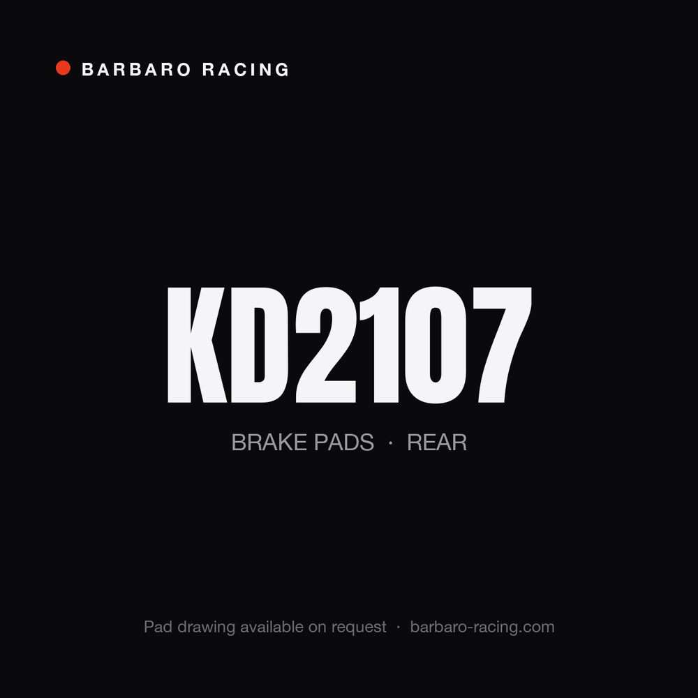 Barbaro Racing KD2107 rear brake pads