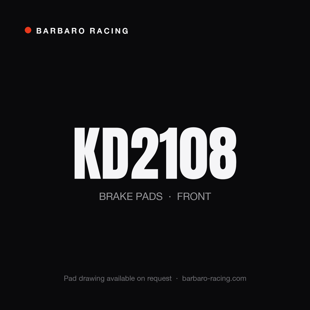 Barbaro Racing KD2108 front brake pads